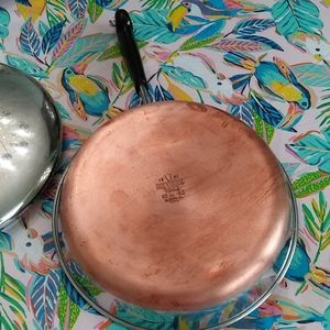 Vintage 1801 Revere Ware 10in skillet with lid